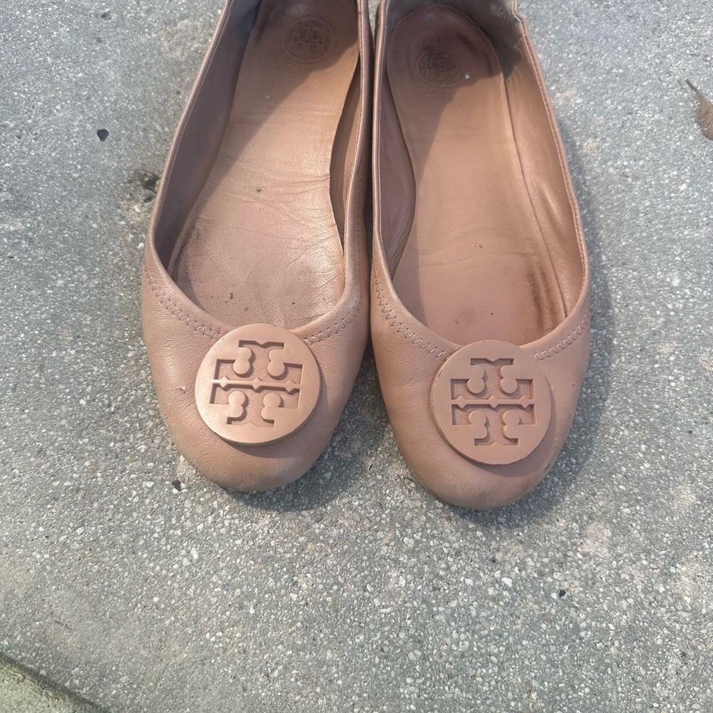 Tory Burch Women's Brown Logo Flats